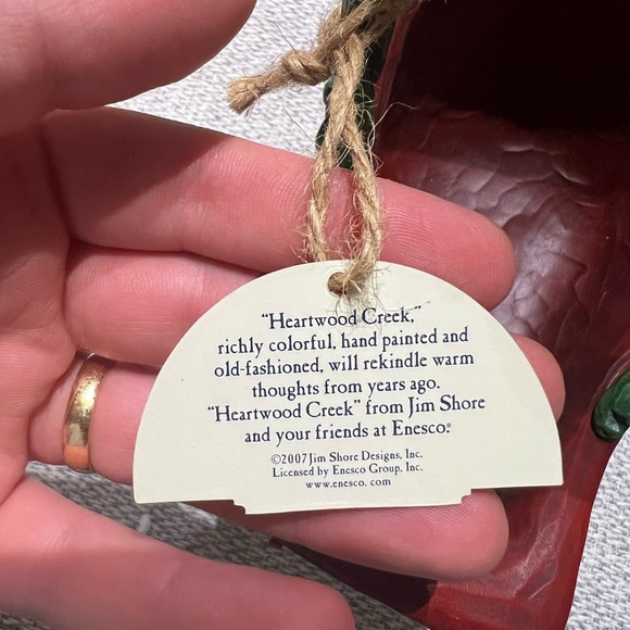 NWT Jim Shore Heartwood Creek "Sleigh Bells Ring" Resin Sleigh with Ornament - Picture 4 of 10